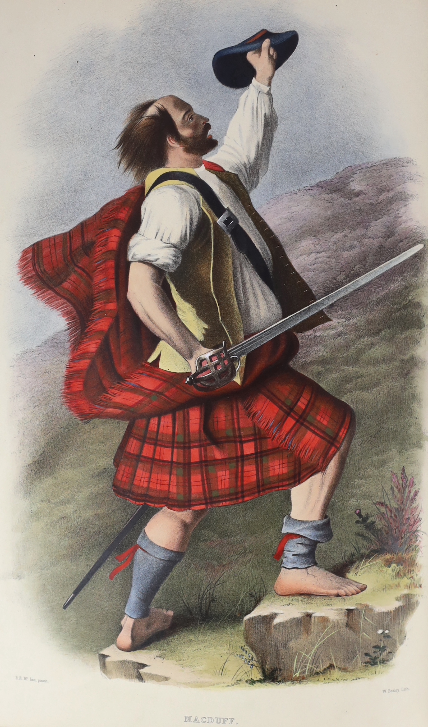 Logan, James (1794-1872) - The Clans of the Scottish Highlands, illustrated by appropriate figures displaying their Dress, Tartans, Arms, Armorial Insignia, and Social Occupations, 2 vols